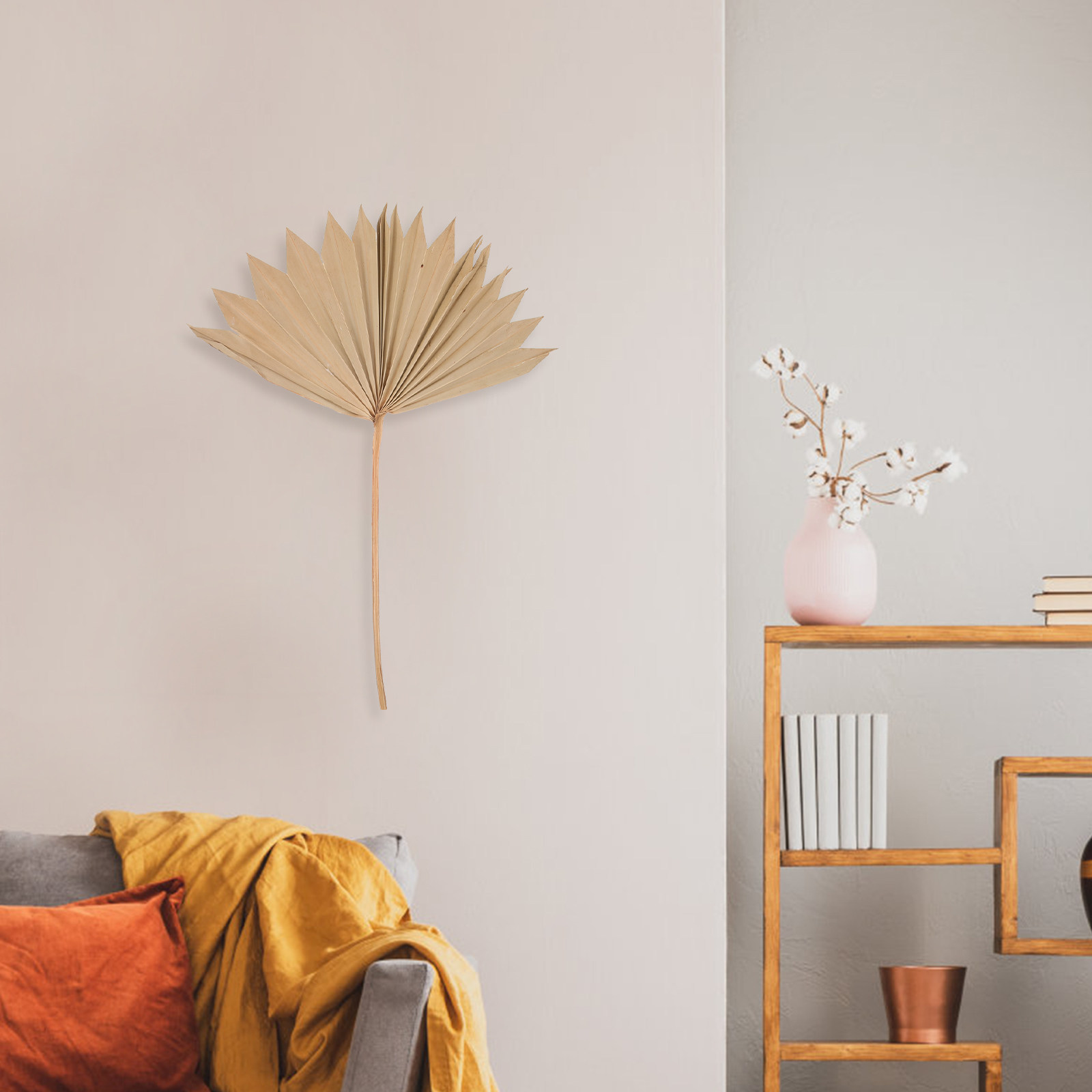 Lot de 4 éventails en feuilles - Palm Leaf Dried avis et prix